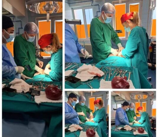 TREI MEDICI DE EXCEPȚIE DE LA SPITALUL ,,SFÂNTUL ȘTEFAN” DIN ROVINARI AU EXECUTAT ASTĂZI O INTERVENȚIE CHIRURGICALĂ EXTREM DE DIFICILĂ